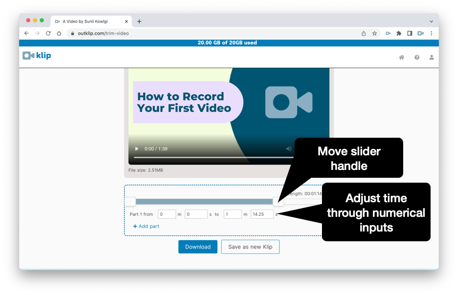 How to Trim or Cut Videos Online