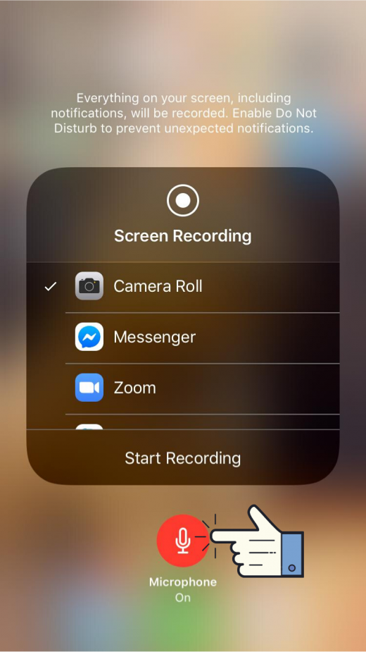 Screen Video Recording on iPhone and iPad
