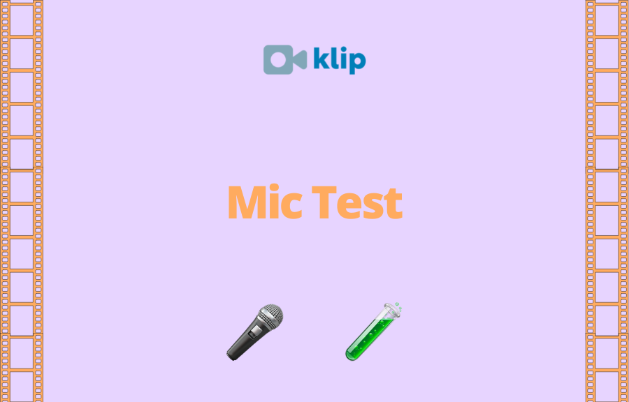 Microphone Test Klip